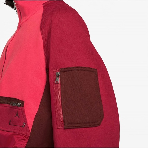 Jordan 23 Engineered Fleece Top Red DM5292-648 Women Size L NWT - Picture 4 of 14